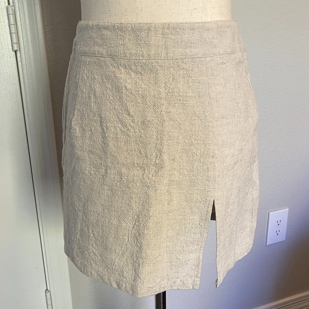 Princess Polly Lola Mini Skirt in Oatmeal